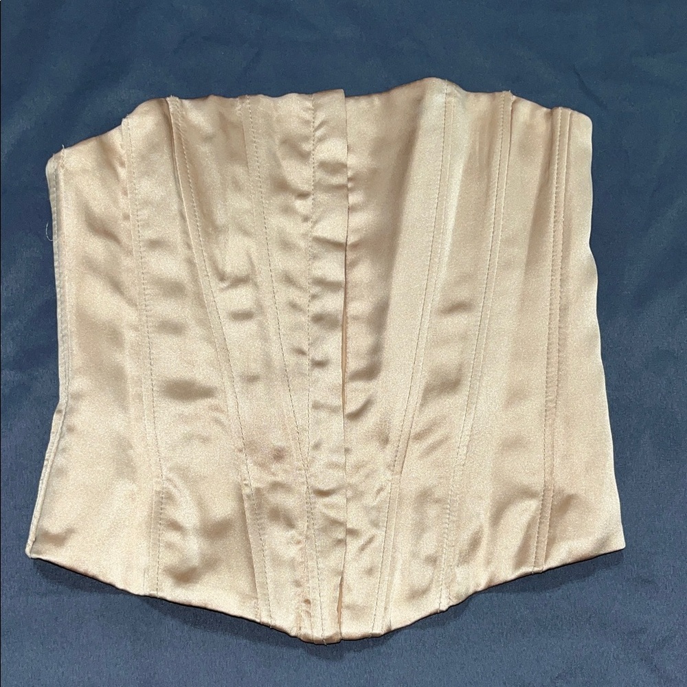 Zara Tan Corset Top